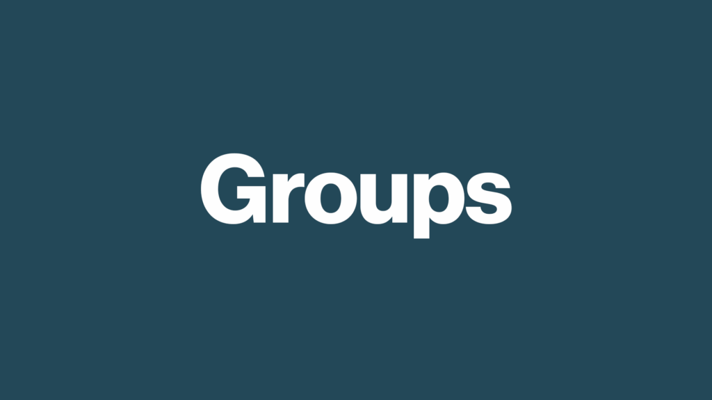 Groups