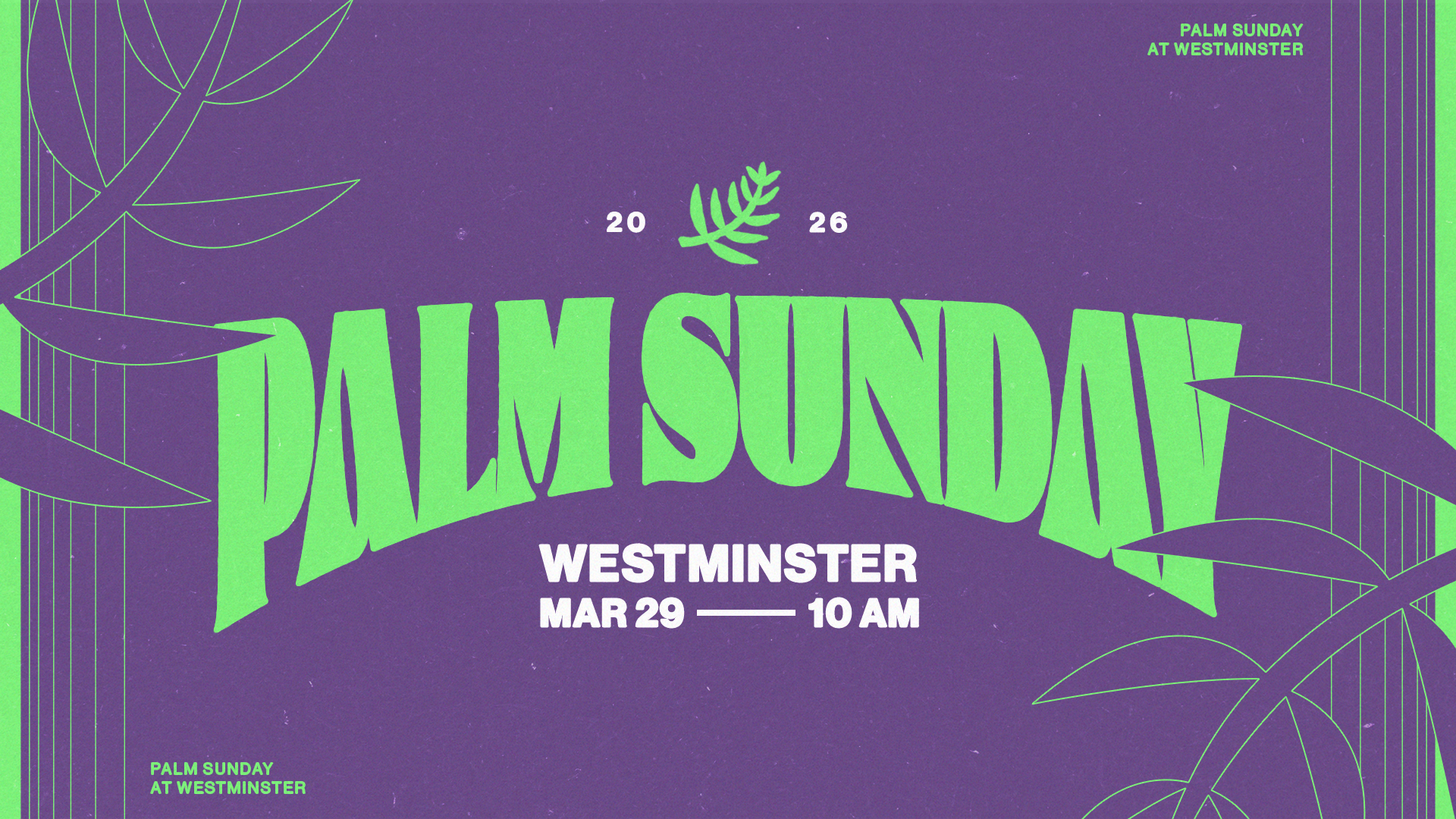 Holy Week 2026 | Palm Sunday – Matt Conrad